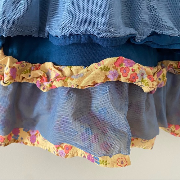 Matilda Jane School Spirit Layered Tank
Tunic Blue/yellow ruffles sheer size med - Picture 3 of 12